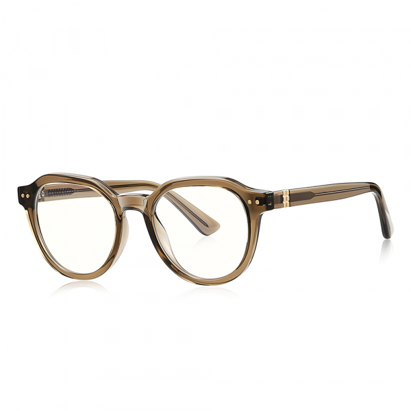 Ochelari De Calculator Barbati Techsuit 2228, Anti-Blue Light, Maro Deschis