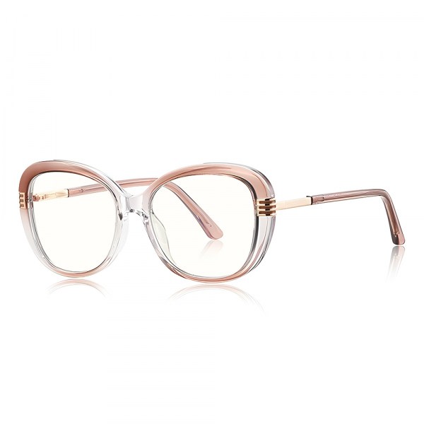 Ochelari De Calculator Dama Techsuit 2265, Anti-Blue Light, Maro Deschis