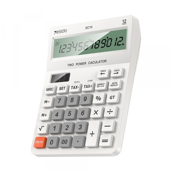 Calculator Birou Yesido EC10, Alb