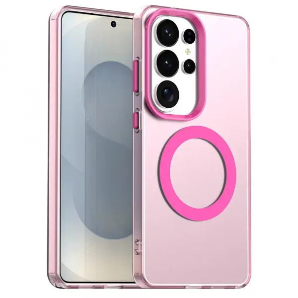 Husa MagSafe pentru Samsung Galaxy S26 Ultra S948, Techsuit, CandyCase, Roz