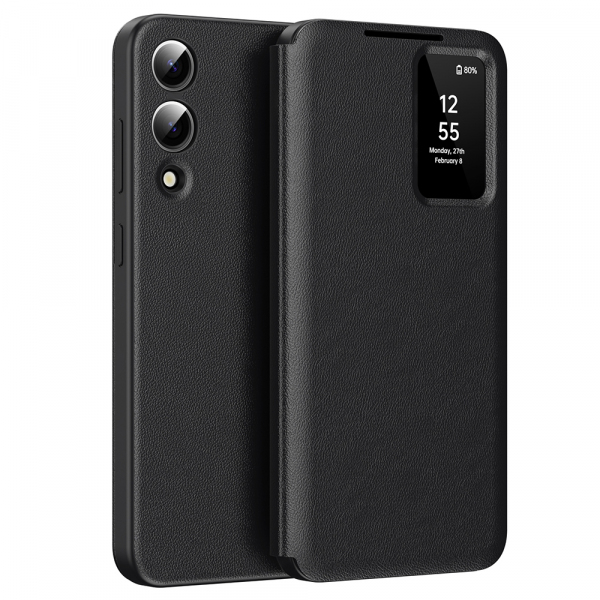 Husa pentru Samsung Galaxy S25 Edge S937, Techsuit, SmartView, Neagra