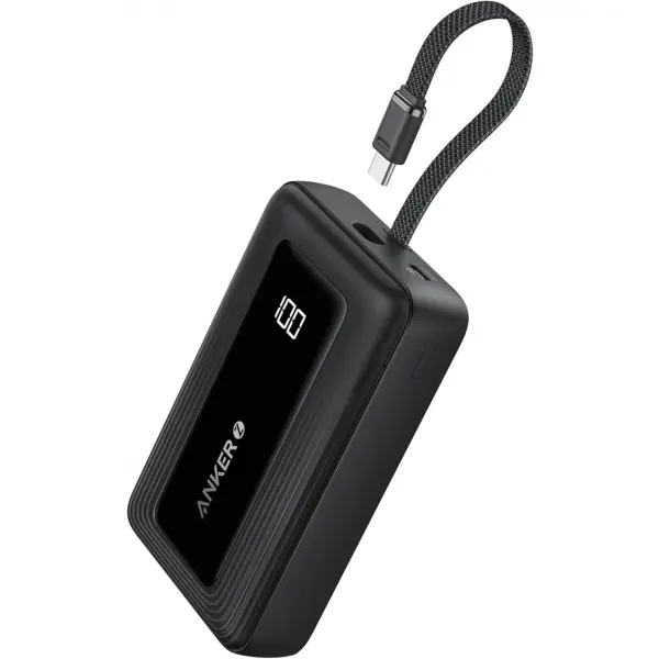 Baterie Externa Anker Zolo, 20000mAh, 30W, QC + PD, 1 x USB-A - 2 x USB-C, Neagra A1689011