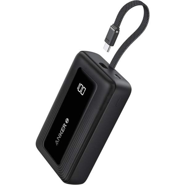 Baterie Externa Anker Zolo, 20000mAh, 30W, QC + PD, 1 x USB-A - 2 x USB-C, Neagra A1689011