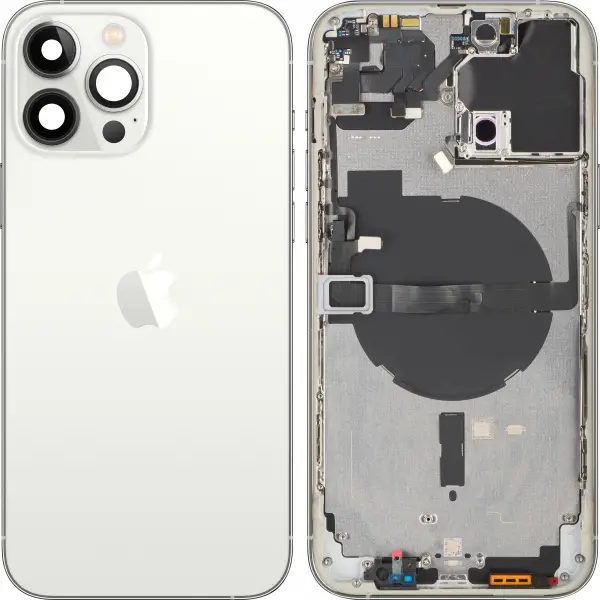 Capac Baterie Apple iPhone 13 Pro Max, Cu Carcasa Mijloc, Argintiu, Swap