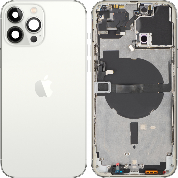 Capac Baterie Apple iPhone 13 Pro Max, Cu Carcasa Mijloc, Argintiu, Swap