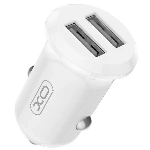 Incarcator Auto XO Design CC67, 12W, 2.4A, 2 x USB-A, Alb