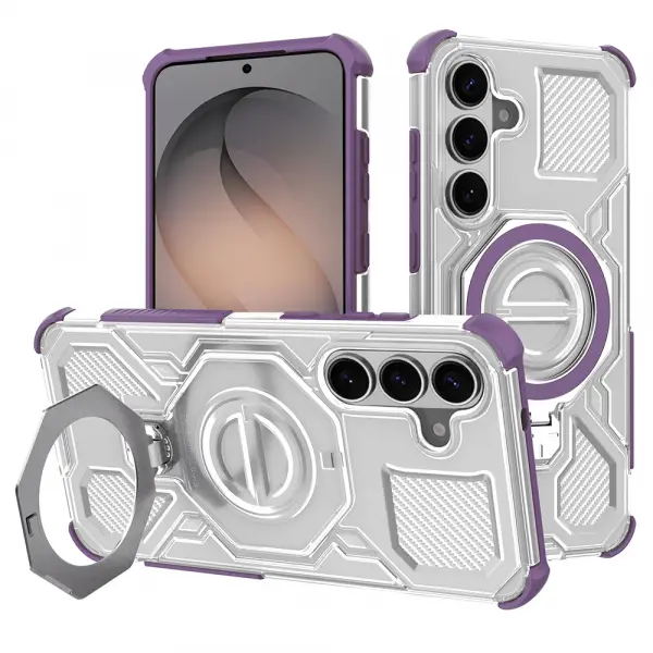 Husa pentru Samsung Galaxy S26 S942, Techsuit, Carbon Shield Pro, Mov