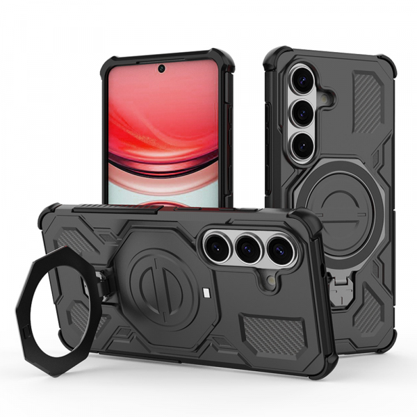 Husa pentru Samsung Galaxy S26 S942, Techsuit, Carbon Shield Pro, Neagra