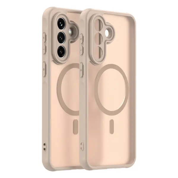 Husa MagSafe pentru Samsung Galaxy A37 5G, Techsuit, HaloFrost II, Aurie