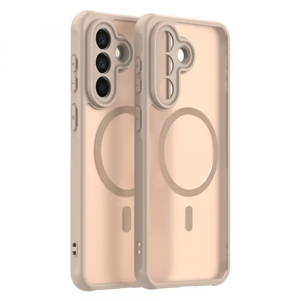 Husa MagSafe pentru Samsung Galaxy A57 5G, Techsuit, HaloFrost II, Aurie