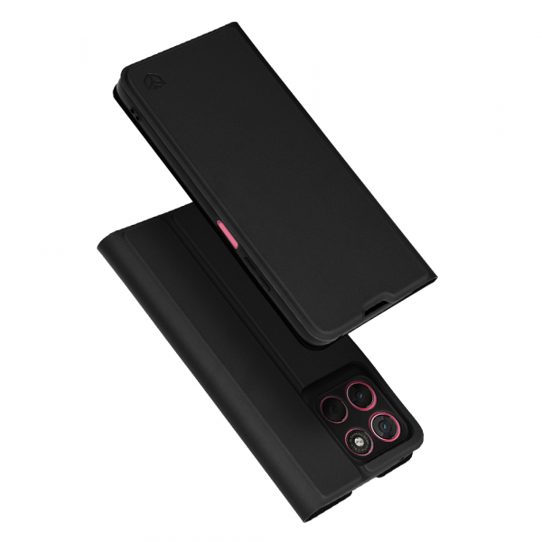 Husa pentru Motorola Moto G67 Power / G57 Power, Techsuit, Magskin Book, Neagra