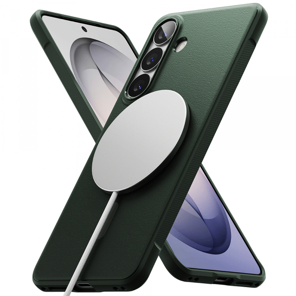 Husa MagSafe pentru Samsung Galaxy S26 S942, Ringke, Onyx, Verde Inchis