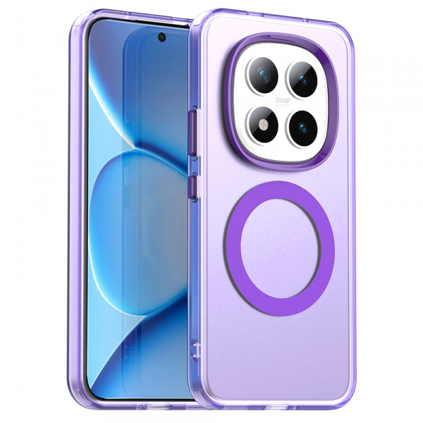 Husa MagSafe pentru Xiaomi Poco M8 Pro / Redmi Note 15 Pro+ 5G, Techsuit, CandyCase, Mov