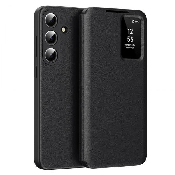 Husa pentru Samsung Galaxy S26 S942, Techsuit, SmartView, Neagra