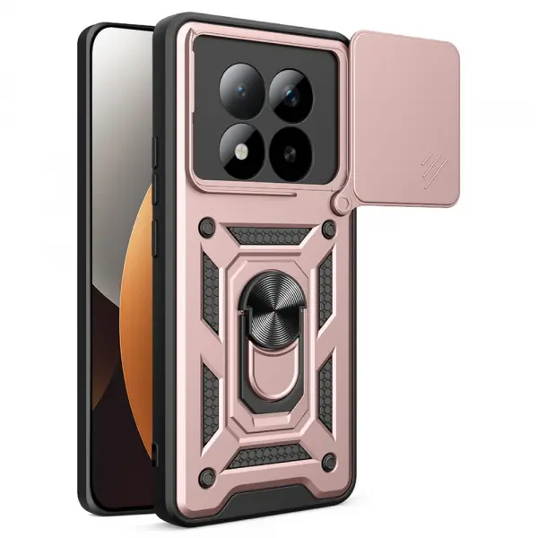 Husa pentru Xiaomi Poco M8 Pro / Redmi Note 15 Pro+ 5G, Techsuit, CamShield, Roz Aurie