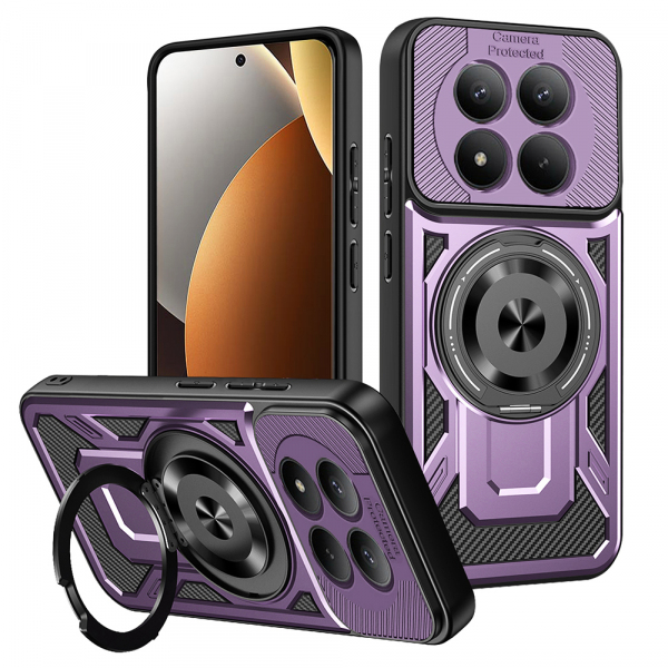 Husa pentru Xiaomi Poco M8 Pro / Redmi Note 15 Pro+ 5G, Techsuit, RuggedCam, Mov