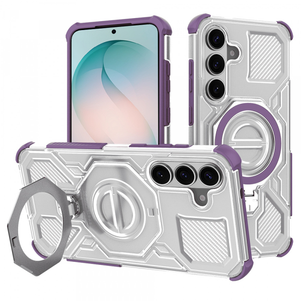 Husa pentru Samsung Galaxy S26 Plus S947, Techsuit, Carbon Shield Pro, Mov