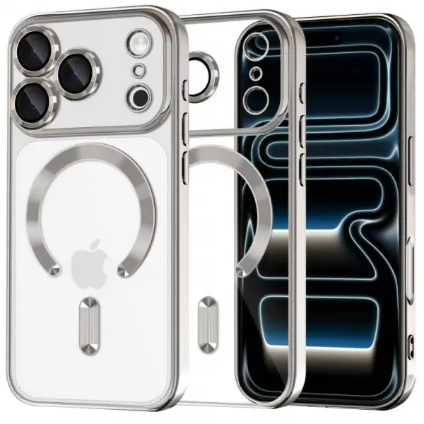 Husa MagSafe pentru Apple iPhone 17 Pro, Tech-Protect, Magflex, Argintie