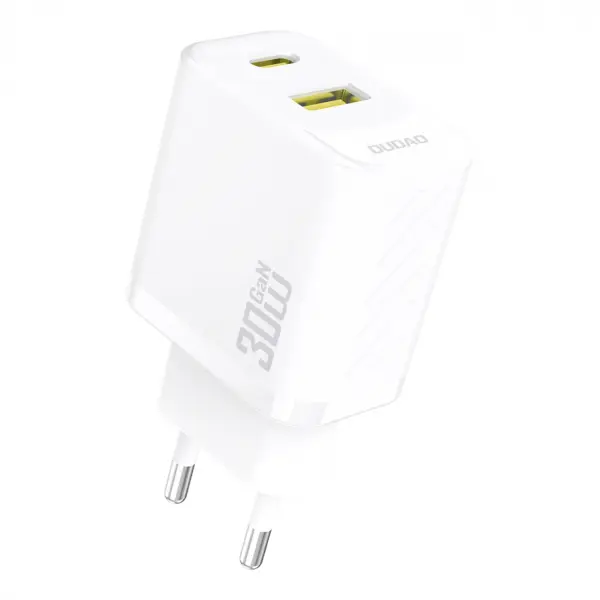 Incarcator Retea Dudao A27TEU, 30W, 3A, 1 x USB-A - 1 x USB-C, Alb
