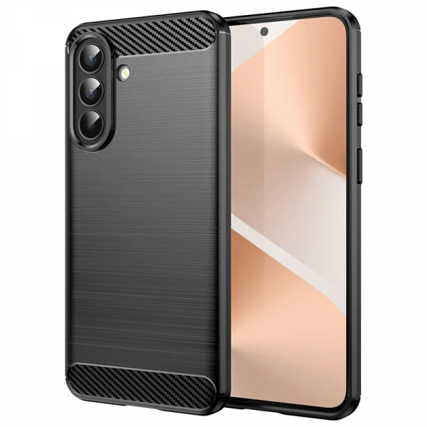 Husa pentru Samsung Galaxy A57 5G, OEM, Carbon Pro, Neagra