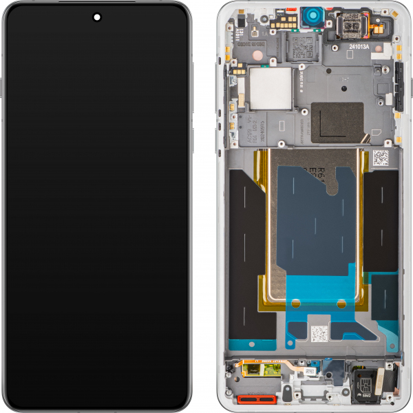 Display cu Touchscreen Oppo Find X8 Pro, cu Rama, Alb (Pearl White), Service Pack 621029000357