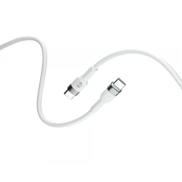 Cablu Date si Incarcare USB-C - USB-C Forever Flexible, 60W, 2m, Alb