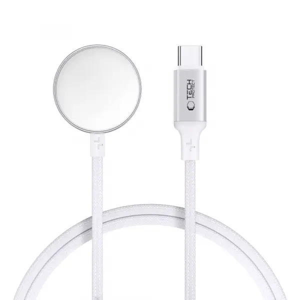 Incarcator Wireless Tech-Protect MC02 Ultraboost C pentru Apple Watch Series, USB-C, Alb