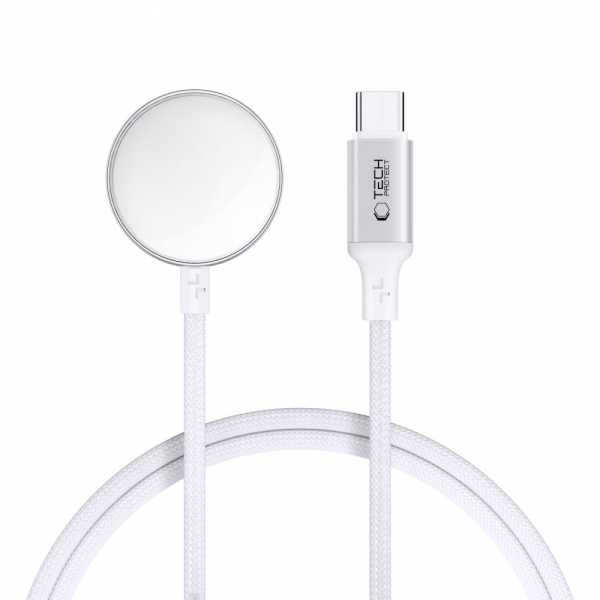 Incarcator Wireless Tech-Protect MC02 Ultraboost C pentru Apple Watch Series, USB-C, Alb