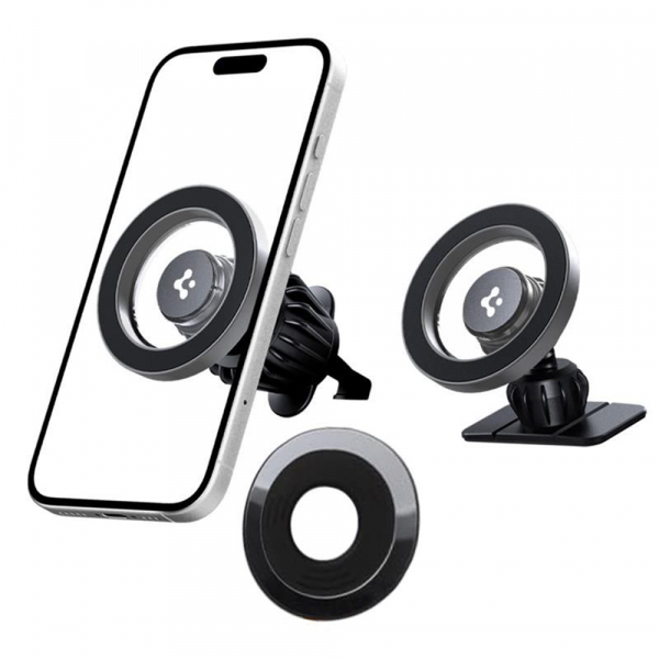 Suport Auto Magnetic Spigen MFT13, Universal, Argintiu ACP08314