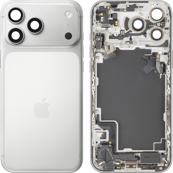 Capac Baterie Apple iPhone 17 Pro Max, Cu Carcasa Mijloc, Full Parts, Argintiu, Swap