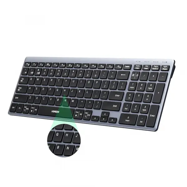 Tastatura Wireless UGREEN K552 (75163), BT / Wi-Fi, Neagra