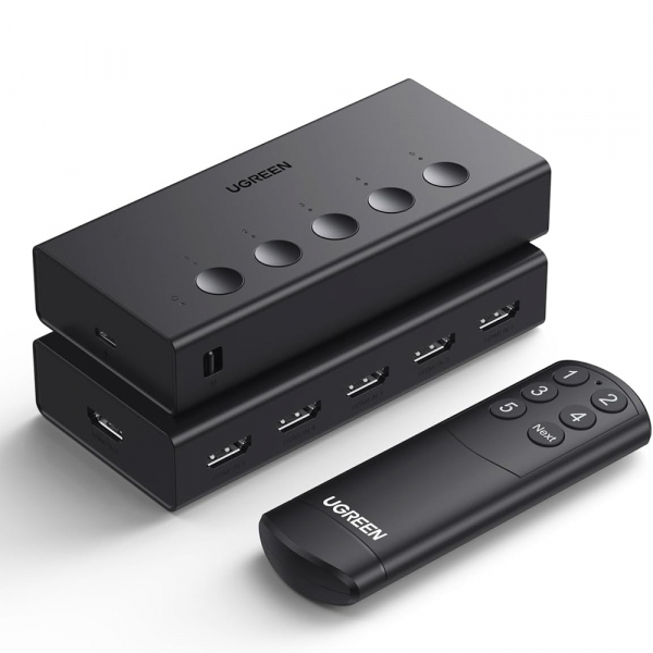 Switch Video HDMI UGREEN CM568 (90512), Negru
