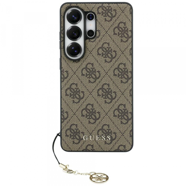 Husa pentru Samsung Galaxy S26 Ultra S948, Guess, 4G Classic Logo Charm, Maro