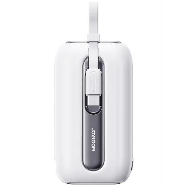 Baterie Externa Joyroom Colorful Series JR-L012, 10000mAh, 22.5W, QC + PD, 1 x Lightning - 2 x USB-C, Alba