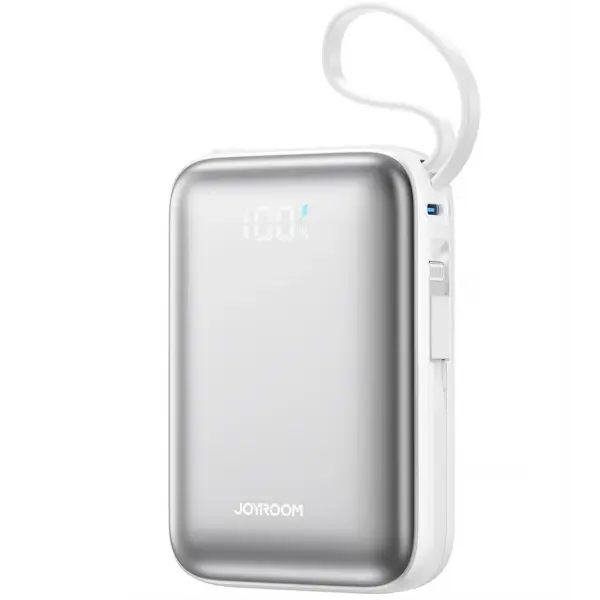 Baterie Externa Joyroom JR-PBF29, 20000mAh, 22.5W, QC + PD, 1 x Lightning - 2 x USB-C, Alba