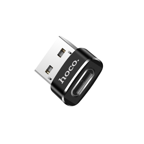 Adaptor Date si Incarcare USB-C - USB-A HOCO UA6, Negru