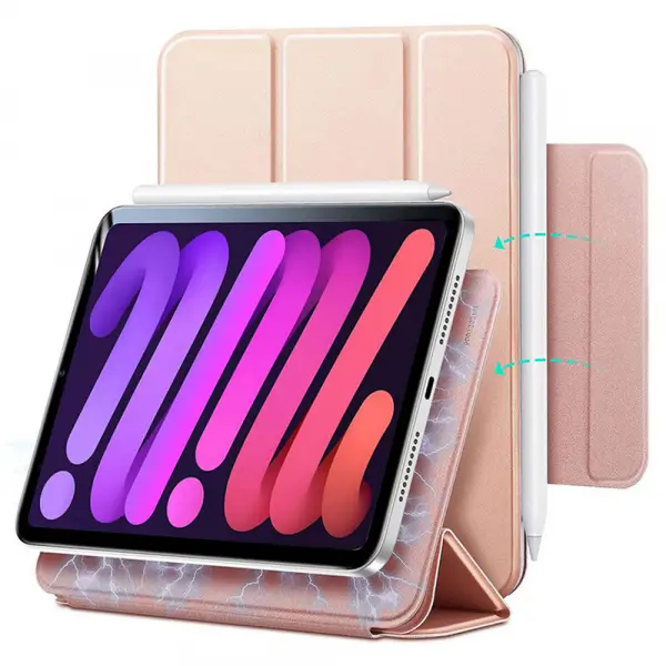 Husa pentru Apple iPad Air 11 (2024) / Air (2022) / Air (2020) / Pro 11 (2018), ESR, Rebound, Roz Aurie