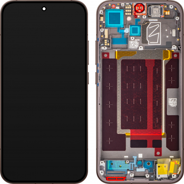 Display cu Touchscreen Oppo Reno15 Pro Mini / Reno15 Pro, cu Rama, Maro (Dusk Brown /Cocoa Brown), Service Pack 621029000774