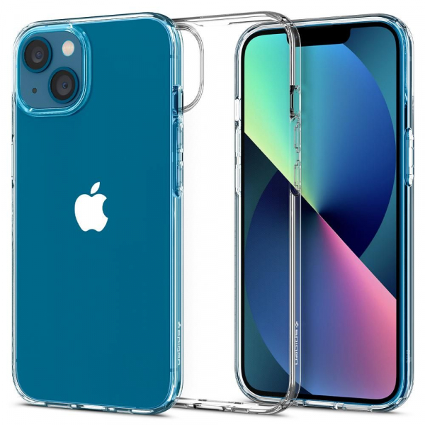 Husa pentru Apple iPhone 13, Spigen, Liquid Crystal, Transparenta ACS03515