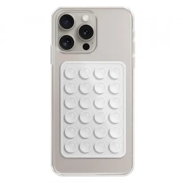 Suport cu Ventuze Techsuit SW-PAD, Alb