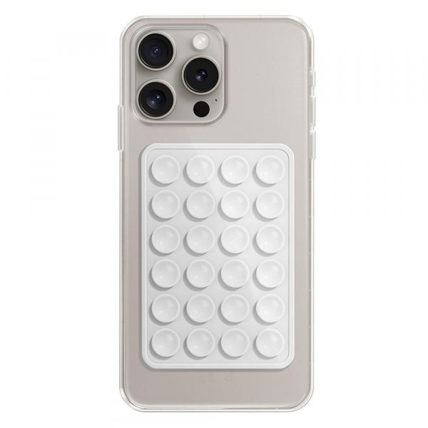 Suport cu Ventuze Techsuit SW-PAD, Alb