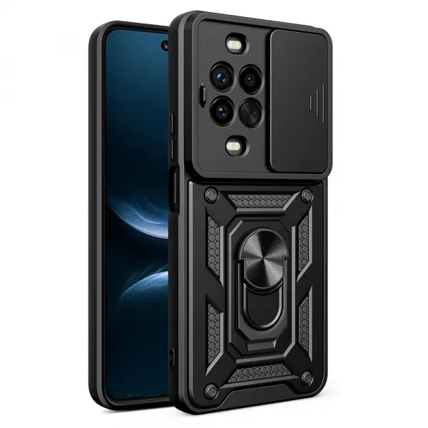 Husa pentru Huawei nova 14 Pro, Techsuit, CamShield, Neagra