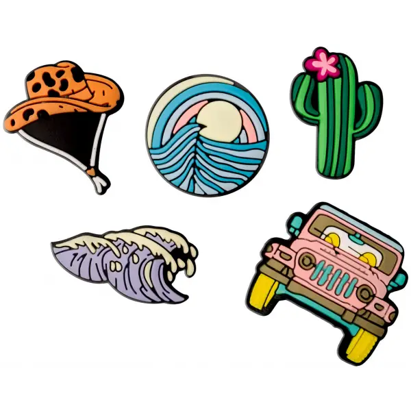 Sticker 3D OEM Summer pentru Husa Telefon / Tableta, Set 5 bucati, Multicolor