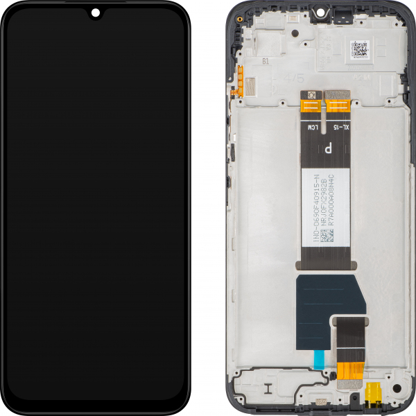 Display cu Touchscreen Xiaomi Redmi 15C 5G, cu Rama, Negru, Service Pack 56000200P1500
