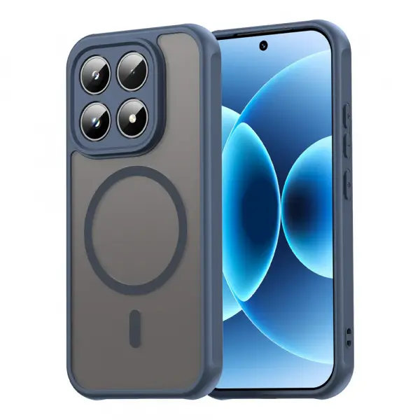 Husa MagSafe pentru Xiaomi 17, Techsuit, HaloFrost II, Bleumarin