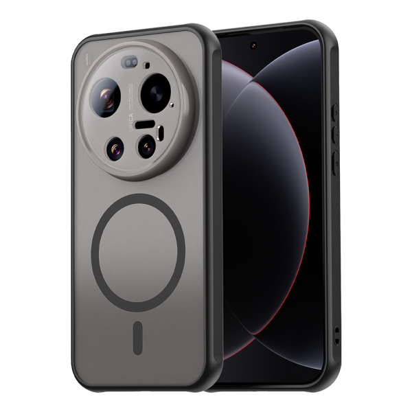 Husa MagSafe pentru Xiaomi 17 Ultra, Techsuit, HaloFrost II, Neagra