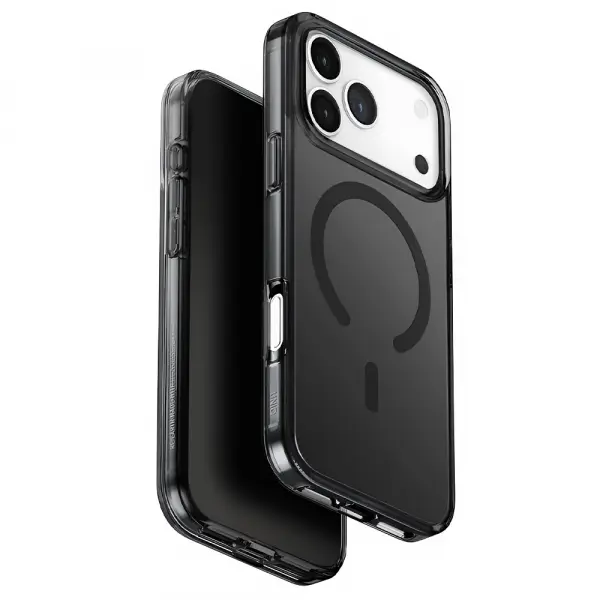 Husa MagSafe pentru Apple iPhone 17 Pro Max, UNIQ, Clario MagClick, Neagra