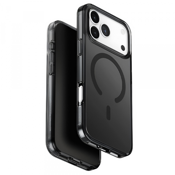Husa MagSafe pentru Apple iPhone 17 Pro Max, UNIQ, Clario MagClick, Neagra