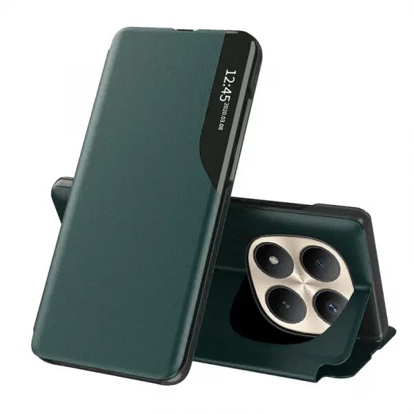 Husa pentru Xiaomi Poco M8 Pro / Redmi Note 15 Pro+ 5G, Techsuit, eFold, Verde Inchis