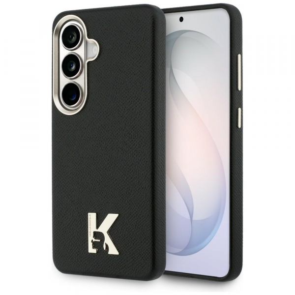 Husa MagSafe pentru Samsung Galaxy S26 S942, Karl Lagerfeld, Karl Head Logo, Neagra